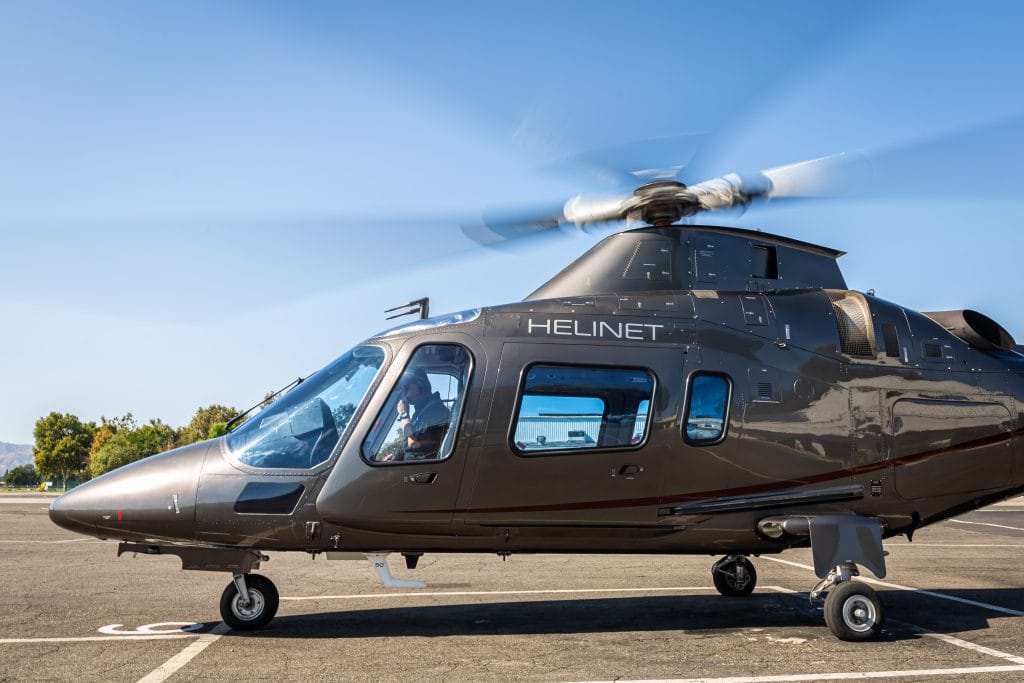 Leonardo AW109 on the ground