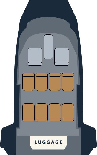 Interior plan of the Sikorsky S76